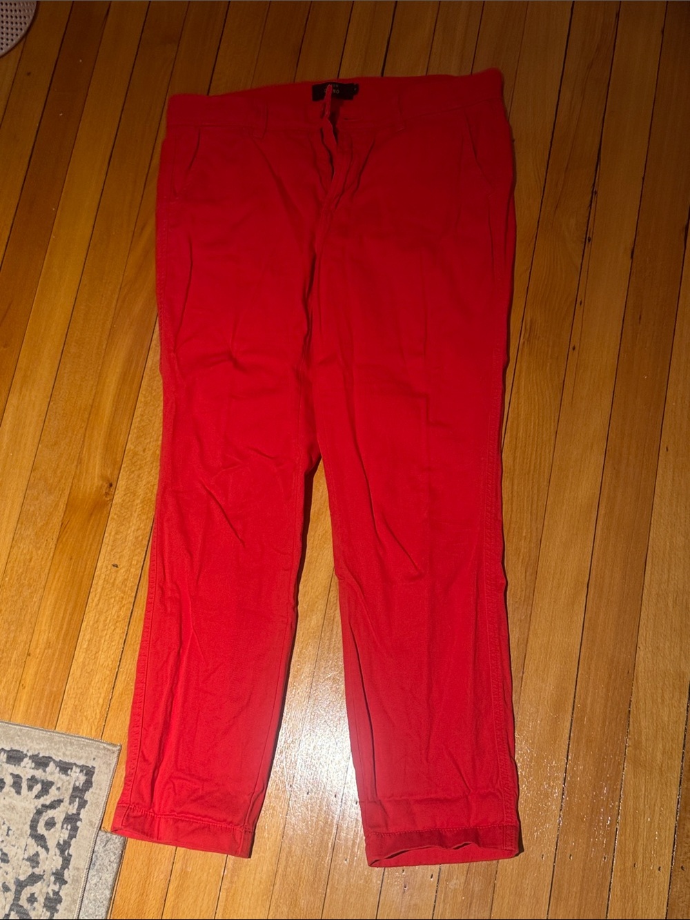 J. Crew Straight-Leg Red Women's Chino Pants